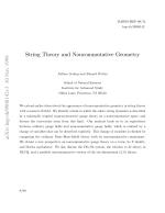 String Theory and Noncommutative Geometry