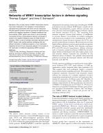 Networks of WRKY transcription factors in defense signaling