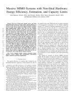 Massive MIMO Systems with Non-Ideal Hardware: Energy Efficiency, Estimation, and Capacity Limits