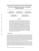 Do Vision Transformers See Like Convolutional Neural Networks?