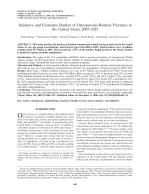 Incidence and Economic Burden of Osteoporosis-Related Fractures in the United States, 2005–2025