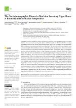 The Sociodemographic Biases in Machine Learning Algorithms: A Biomedical Informatics Perspective