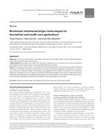Blockchain distributed ledger technologies for biomedical and health care applications
