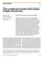 A fast, scalable and versatile tool for analysis of single-cell omics data