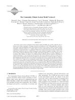 The Community Climate System Model Version 4