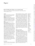 Breast feeding and obesity: cross sectional study