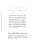 Pan-Mamba: Effective pan-sharpening with State Space Model
