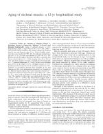 Aging of skeletal muscle: a 12-yr longitudinal study