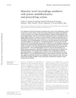Maresins: novel macrophage mediators with potent antiinflammatory and proresolving actions