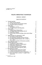 FILLING RIEMANNIAN MANIFOLDS
