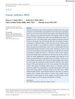 Cancer statistics, 2023