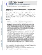 Nivolumab plus Ipilimumab versus Sunitinib in Advanced Renal-Cell Carcinoma
