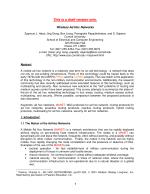 Wireless Ad Hoc Networks