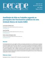 Qualidade de Vida no Trabalho segundo as percepções dos funcionários públicos de uma Unidade Básica de Saúde (UBS)