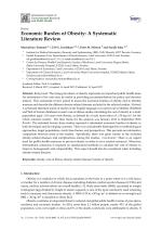 Economic Burden of Obesity: A Systematic Literature Review