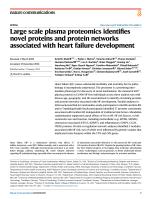 Large scale plasma proteomics identifies novel proteins and protein networks associated with heart failure development
