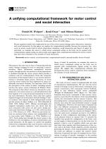 A unifying computational framework for motor control and social interaction