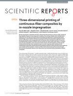 Three-dimensional printing of continuous-fiber composites by in-nozzle impregnation