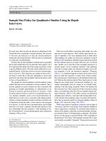 Sample Size Policy for Qualitative Studies Using In-Depth Interviews