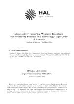 Monotonicity Preserving Weighted Essentially Non-oscillatory Schemes with Increasingly High Order of Accuracy