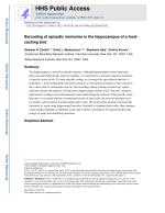 Barcoding of episodic memories in the hippocampus of a food-caching bird
