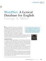 WordNet: A Lexical Database for English