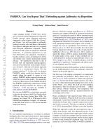 PARDEN, Can You Repeat That? Defending against Jailbreaks via Repetition