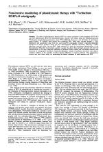 Non-invasive monitoring of photodynamic therapy with 99mTechnetium HMPAO scintigraphy