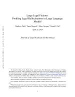 Large Legal Fictions: Profiling Legal Hallucinations in Large Language Models
