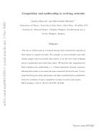 Competition and multiscaling in evolving networks
