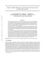 Taming 3DGS: High-Quality Radiance Fields with Limited Resources