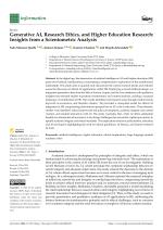 Generative AI, Research Ethics, and Higher Education Research: Insights from a Scientometric Analysis