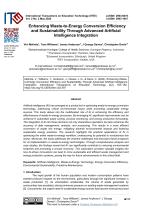 Enhancing Waste-to-Energy Conversion Efficiency and Sustainability Through Advanced Artificial Intelligence Integration