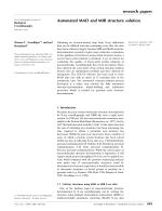 Automated MAD and MIR structure solution