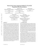 Harnessing Large Language Models for Text-Rich Sequential Recommendation
