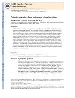 Platelet α-granules: Basic biology and clinical correlates