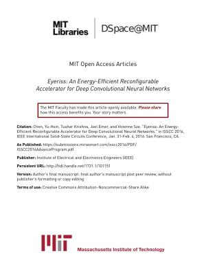 Eyeriss: An Energy-Efficient Reconfigurable Accelerator for Deep Convolutional Neural Networks
