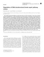 Regulation of DNA double-strand break repair pathway choice