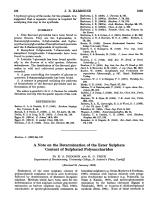 DETERMINATION OF ESTER SULPHATE