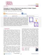 Strategies to Improve Electrical Conductivity in Metal–Organic Frameworks: A Comparative Study