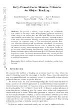 Fully-Convolutional Siamese Networks for Object Tracking