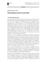 Untersuchungen zur Lehre von der Gestalt