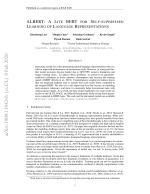 ALBERT: A LITE BERT FOR SELF-SUPERVISED LEARNING OF LANGUAGE REPRESENTATIONS