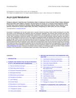 Acyl-Lipid Metabolism