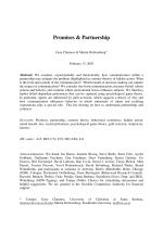 Promises & Partnership