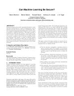 Can Machine Learning Be Secure?