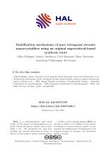 Stabilization mechanisms of pure tetragonal zirconia nanocrystallites using an original supercritical-based synthesis route
