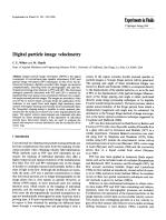 Digital particle image velocimetry