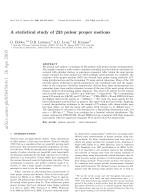 A statistical study of 233 pulsar proper motions