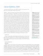 Cancer Statistics, 2008